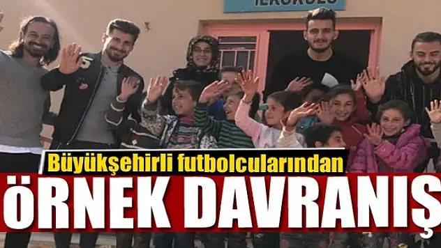 Van Büyükşehir Belediyespor futbolcularından örnek davranış 