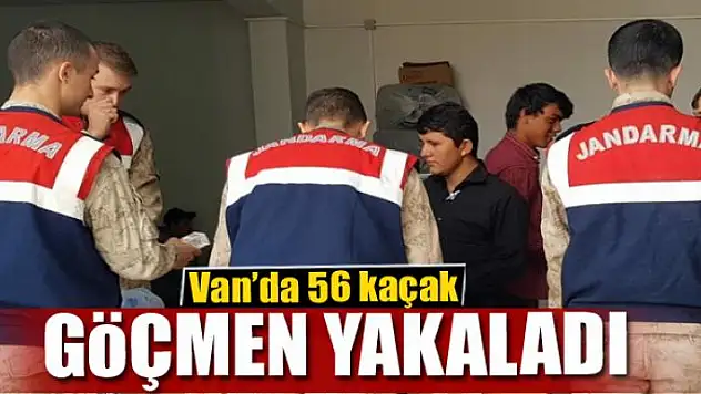 Van'da 56 kaçak göçmen yakaladı