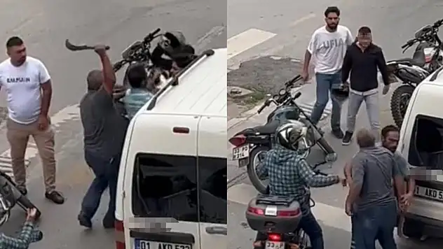 Trafikte budama bıçağı çekti ehliyeti alındı