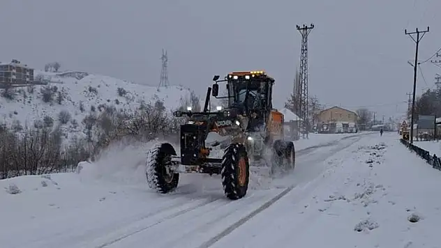 Tunceli'de kar yağışı etkili oldu