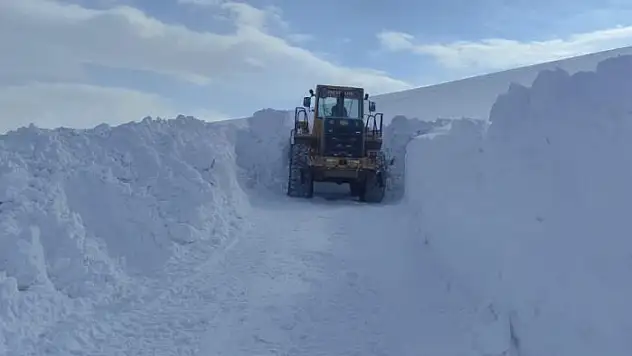 Türkiye-İran hudut hattında karla mücadele çalışması