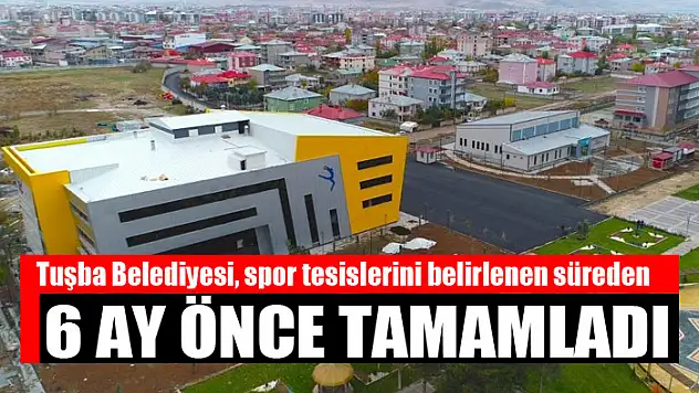 Spor tesisleri belirlenen süreden önce tamamlandı