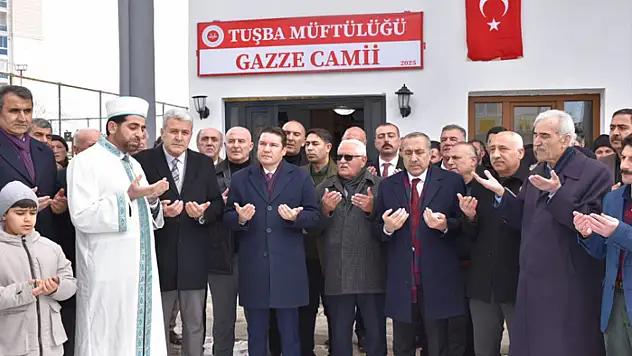 Tuşba' da Gazze Camisi dualarla ibadete açıldı