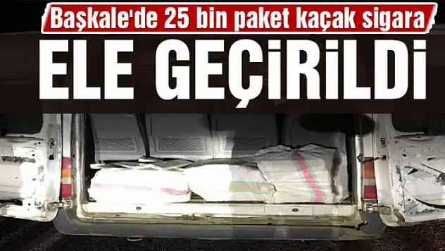 25 bin paket kaçak sigara ele geçirildi