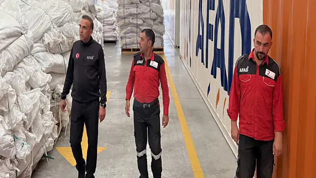 Ulutaş: Lojistik depolarımız afet anında hayat kurtaracak