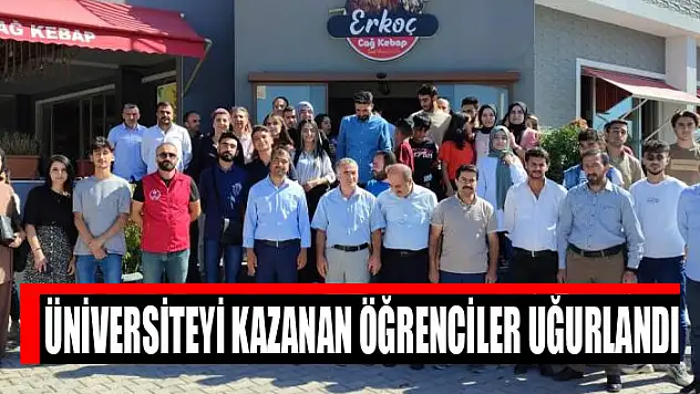 Üniversiteyi kazanan öğrenciler uğurlandı
