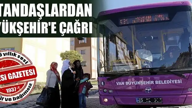 Vatandaşlardan Büyükşehir'e çağrı