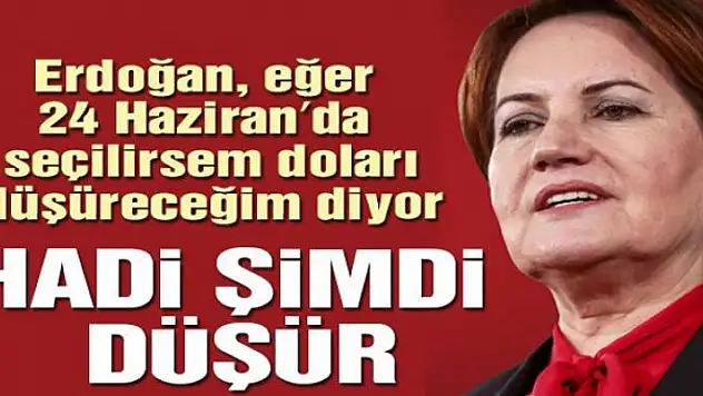 'Doları düşürmek için 24 Haziran'ı bekleme'