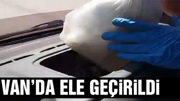 Van'da ele geçirildi 