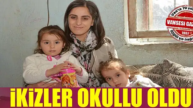 Çataklı ikizler okullu oldu