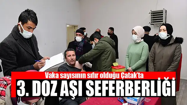 Vaka sayısının sıfır olduğu Çatak'ta 3. doz aşı seferberliği