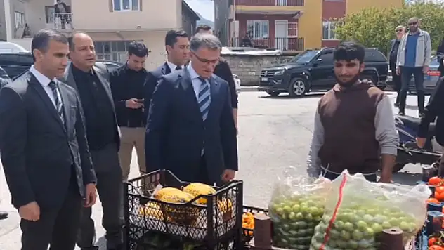 Vali Balcı'dan semt pazarına ziyaret