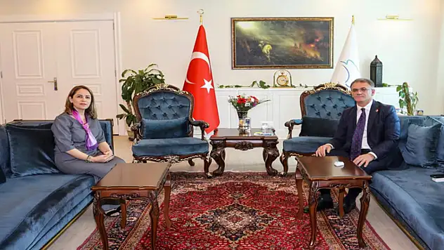 Vali Balcı, Özcanan'ı kabul etti