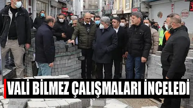 Vali Bilmez çalışmaları inceledi