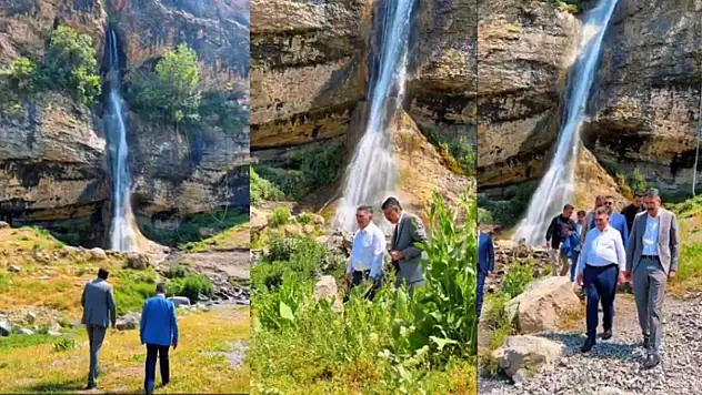 Vali Çelik'ten Ağaçdibi Şelalesi paylaşımı