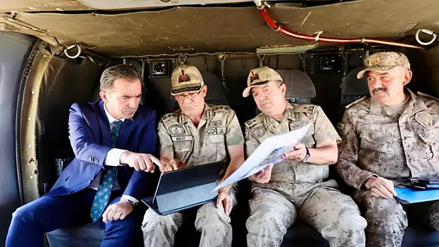 Vali Karakaya Çarho etkinlik alanını havadan inceledi