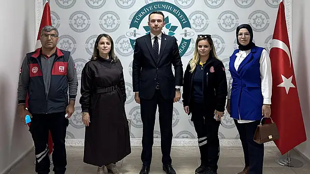 Van 112 Acil çağrı merkezi'nden Kaymakam Bakan'a ziyaret
