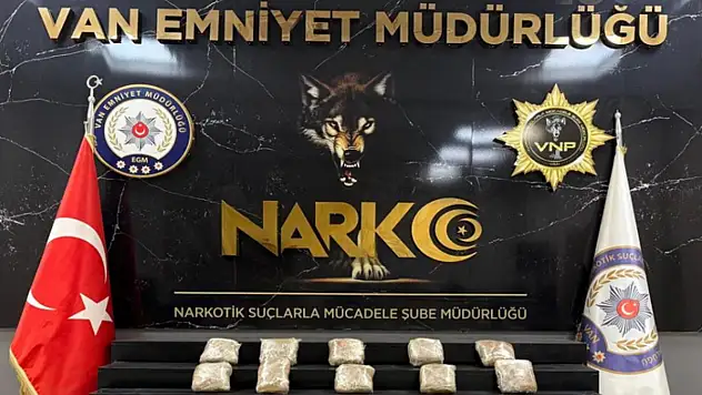 Van'da 13 kilo metamfetamin ele geçirildi