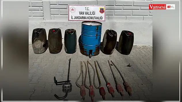 Van'da 319 litre kaçak akaryakıt ele geçirildi