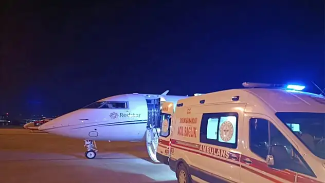 Van'da ambulans uçak 2 günlük Down sendromlu bebek için havalandı
