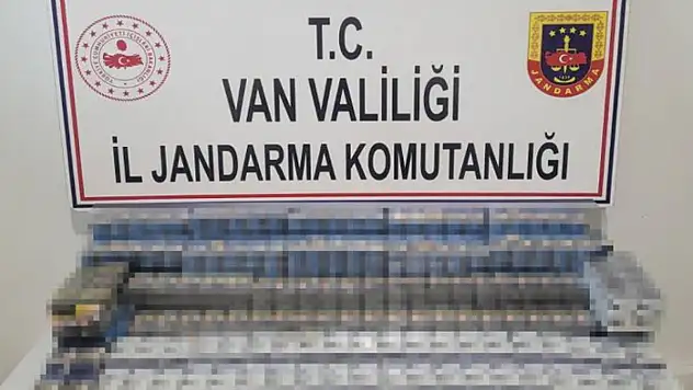 Van'da bin 314 paket kaçak sigara ele geçirildi