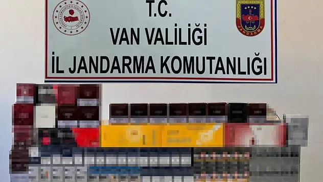 Van'da bin 856 paket kaçak sigara ele geçirildi