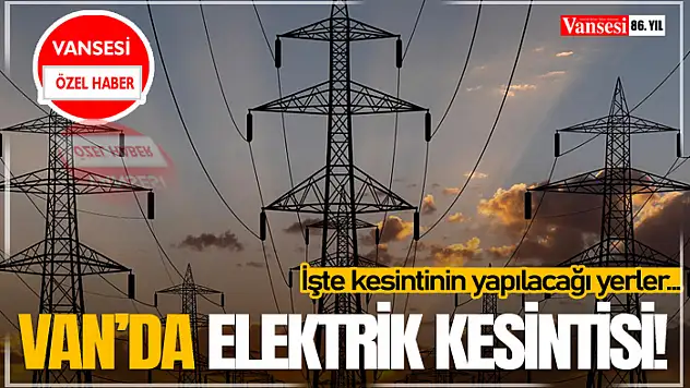 Van'da Elektrik Kesintisi
