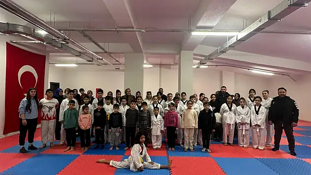 Van'da genç tekvandocular üst kuşağa yükseldi