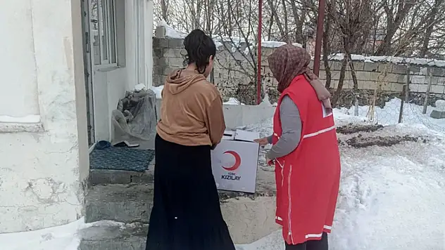 Van'da ihtiyaç sahibi ailelere gıda desteği sürüyor