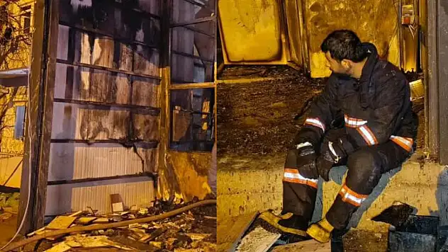 Van'da iş yeri yangını korkuttu