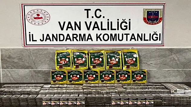 Van'da kaçak sigara ele geçirildi