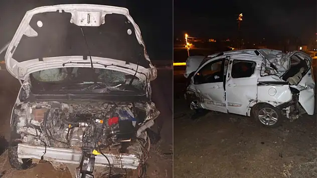 Van'da kötü kaza! Kontrolden çıkan otomobil takla attı