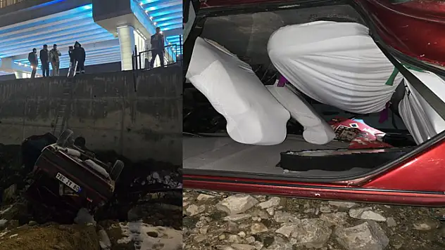 Van'da otomobil takla attı