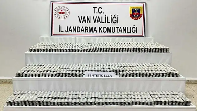 Van'da sentetik ecza ele geçirildi