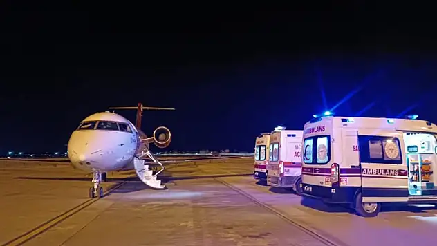Van'dan İstanbul'a uçak ambulansla hasta sevki