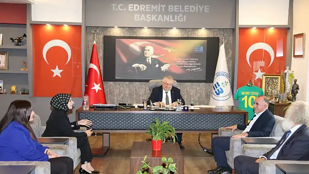 Van Edremit Belediyesi'nden Balıkesir Edremit Belediyesi'ne iade-i ziyaret