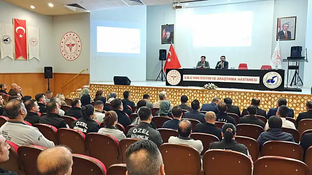Van Eğitim ve Araştırma Hastanesi'nde güvenlik tedbirleri masaya yatırıldı
