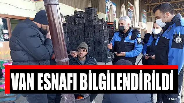 Van esnafı bilgilendirildi