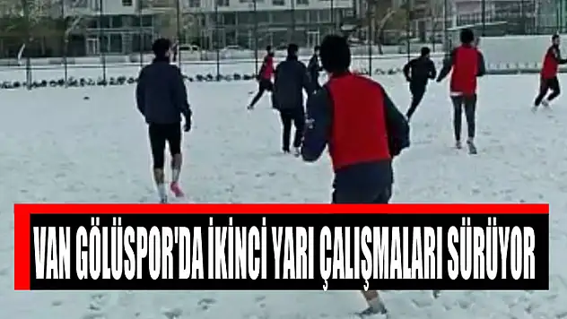 VAN GÖLÜSPOR'DA İKİNCİ YARI ÇALIŞMALARI SÜRÜYOR