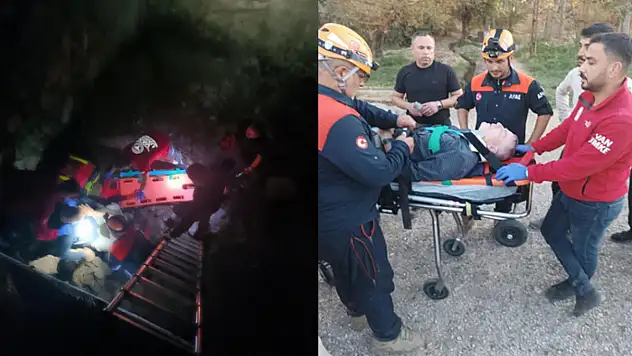 Van Kalesi'nden düşen Alman turist yaralandı