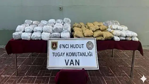 Van sınır hattında uyuşturucu ele geçirildi