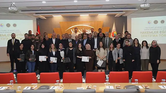 Van TSO'da Hakemler Eğitimi Sertifika Töreni düzenlendi