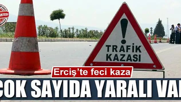 Erciş'te feci kaza çok sayıda yaralı var