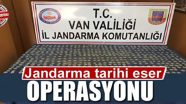 Jandarma tarihi eser operasyonu 