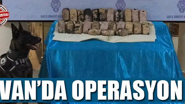 Van'da uyuşturucu operasyonu