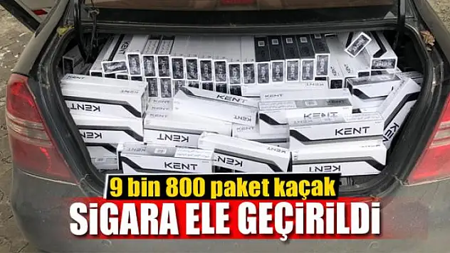 Van'da 9 bin 800 paket kaçak sigara ele geçirildi