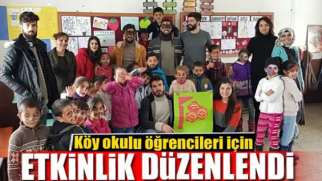 Köy okulu öğrencileri için etkinlik
