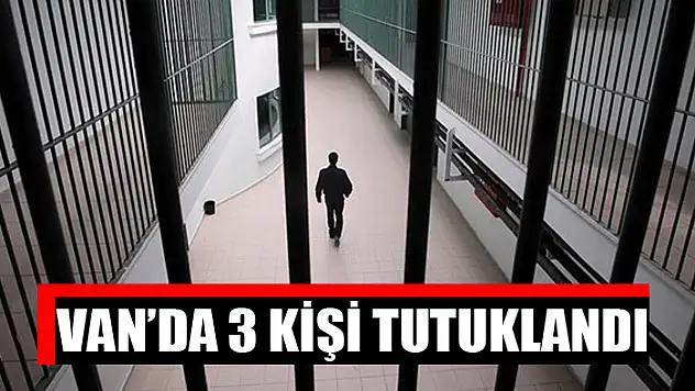 Van'da 3 kişi tutuklandı