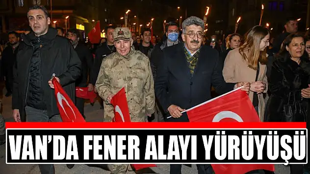 Van'da fener alayı yürüyüşü
