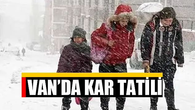 Van'da kar tatili